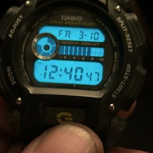 Black Casio G-Shock watch